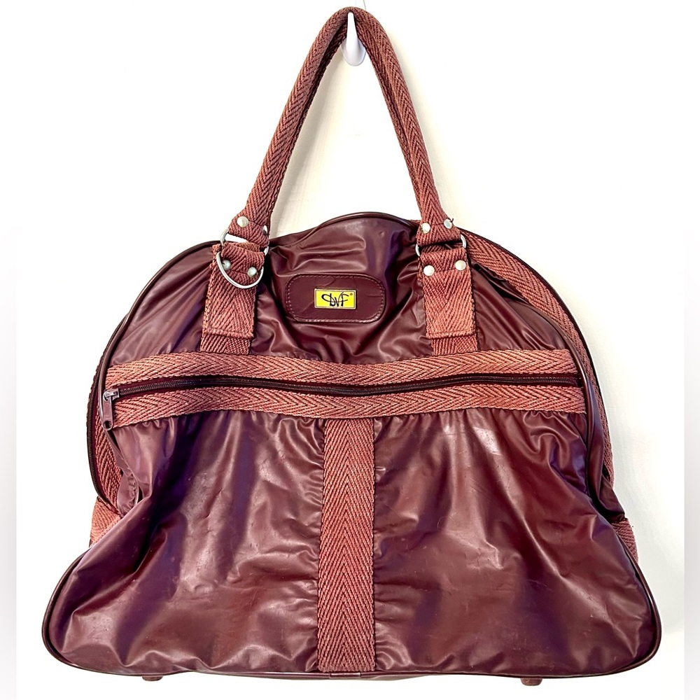 Diane Von Furstenberg Maroon Travel Bag